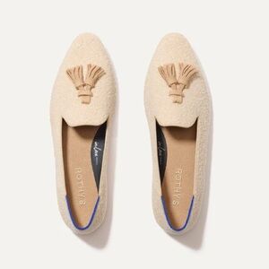 NEW Rothy's Almond Tassel Loafer in Toasty Boucle